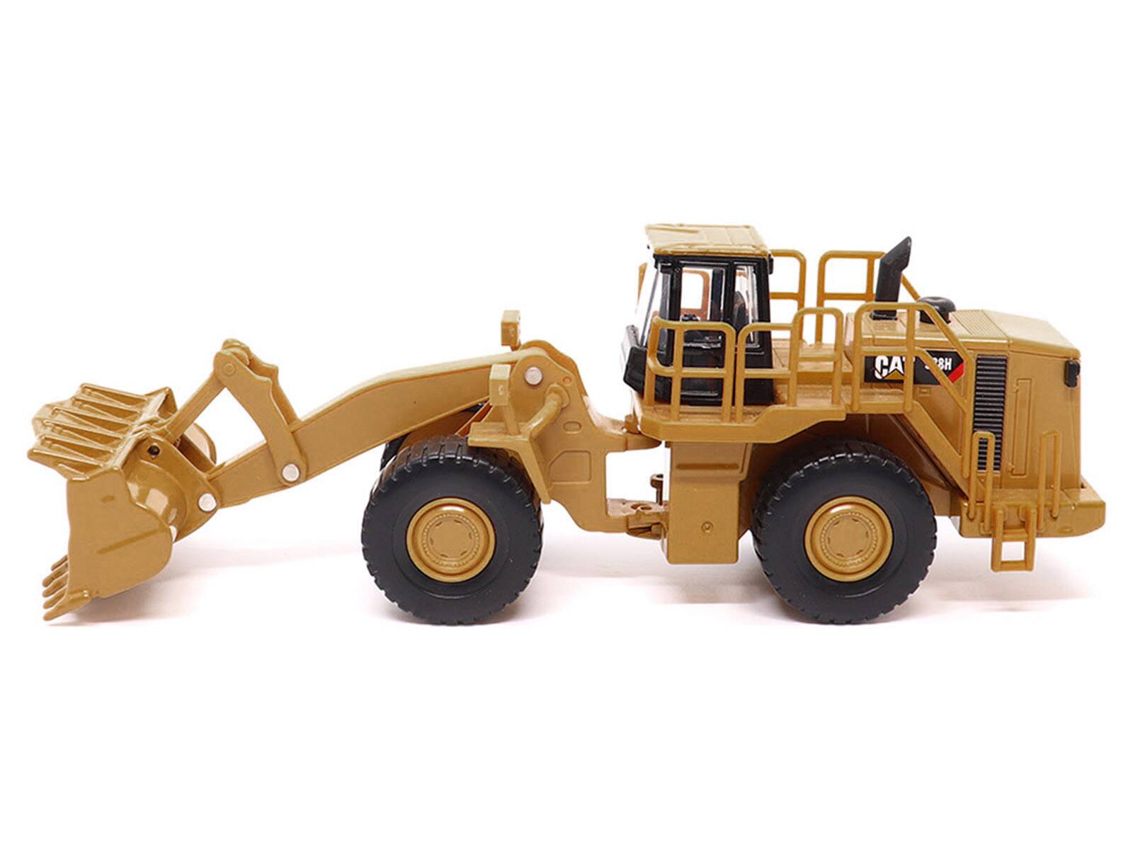 Alt View 2. Diecast Masters - CAT Caterpillar 988H Wheel Loader Yellow 1/64 Diecast Model by Diecast Masters.