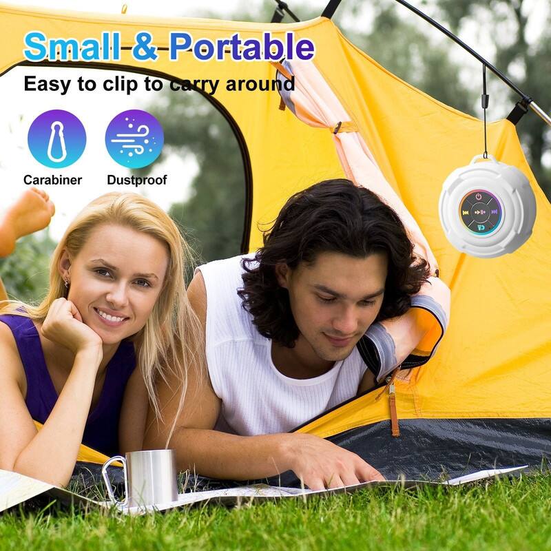 Small & Portable  
Easy to clip to carry around  
Carabiner  
Dustproof