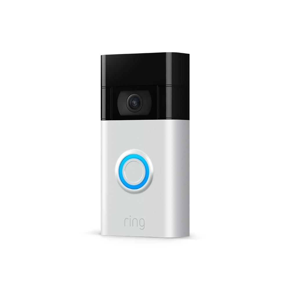 Front. Ring - Ring Video Doorbell 2 Wire-Free Video Doorbell - black/silver.