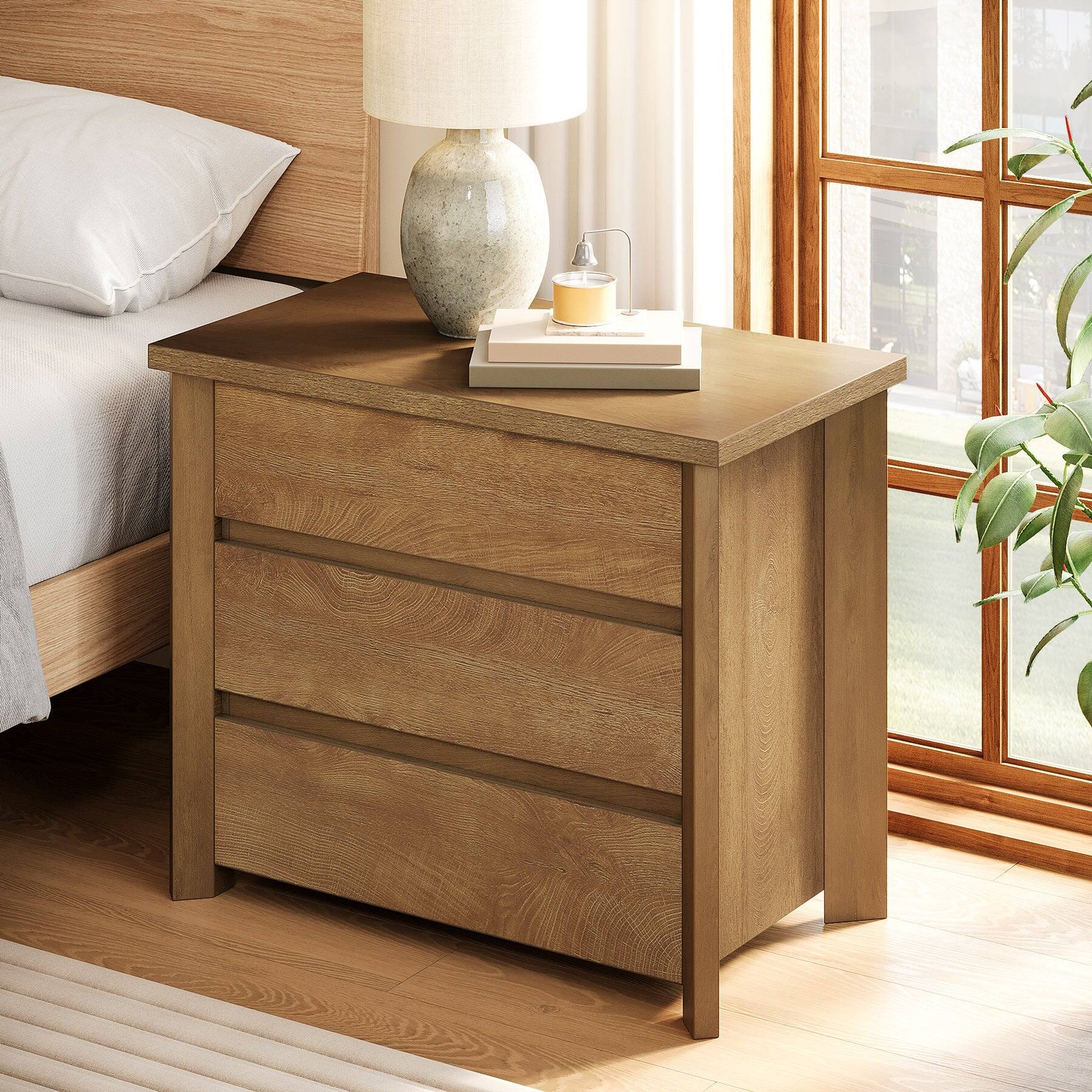 Tribesigns Farmhouse End Table with Engineered Wood Construction and ...