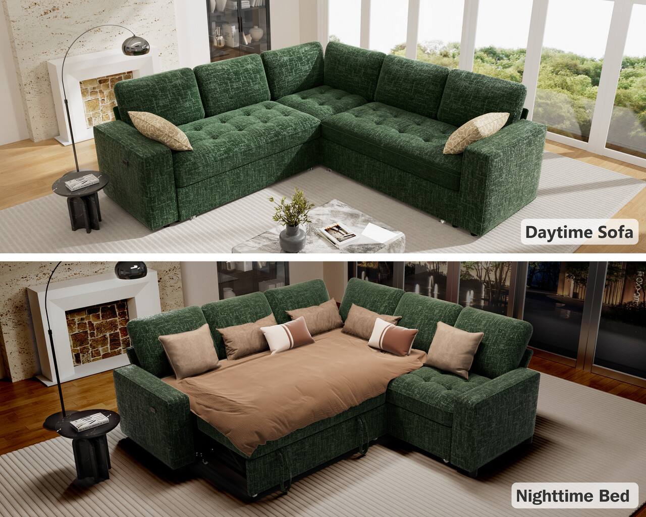 Daytime Sofa  
OXYOMO  
Nighttime Bed