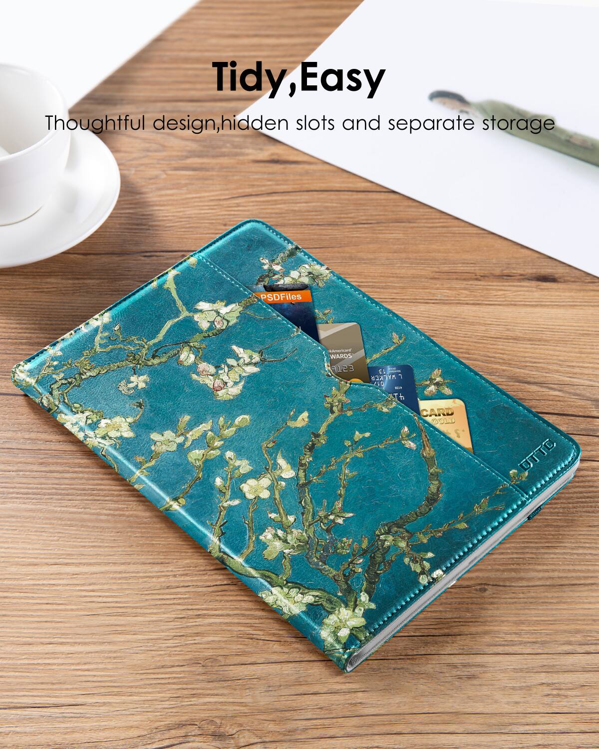 Tidy, Easy  
Thoughtful design, hidden slots and separate storage  

PSDFiles  
AMERICAN EXPRESS  
WARDS 9123  
CARD GOLD  
UTTC