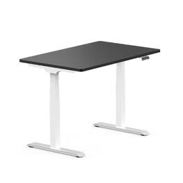 FlexiSpot - E7 48''W Electric Adjustable Standing Desk Chipboard, /White - Black