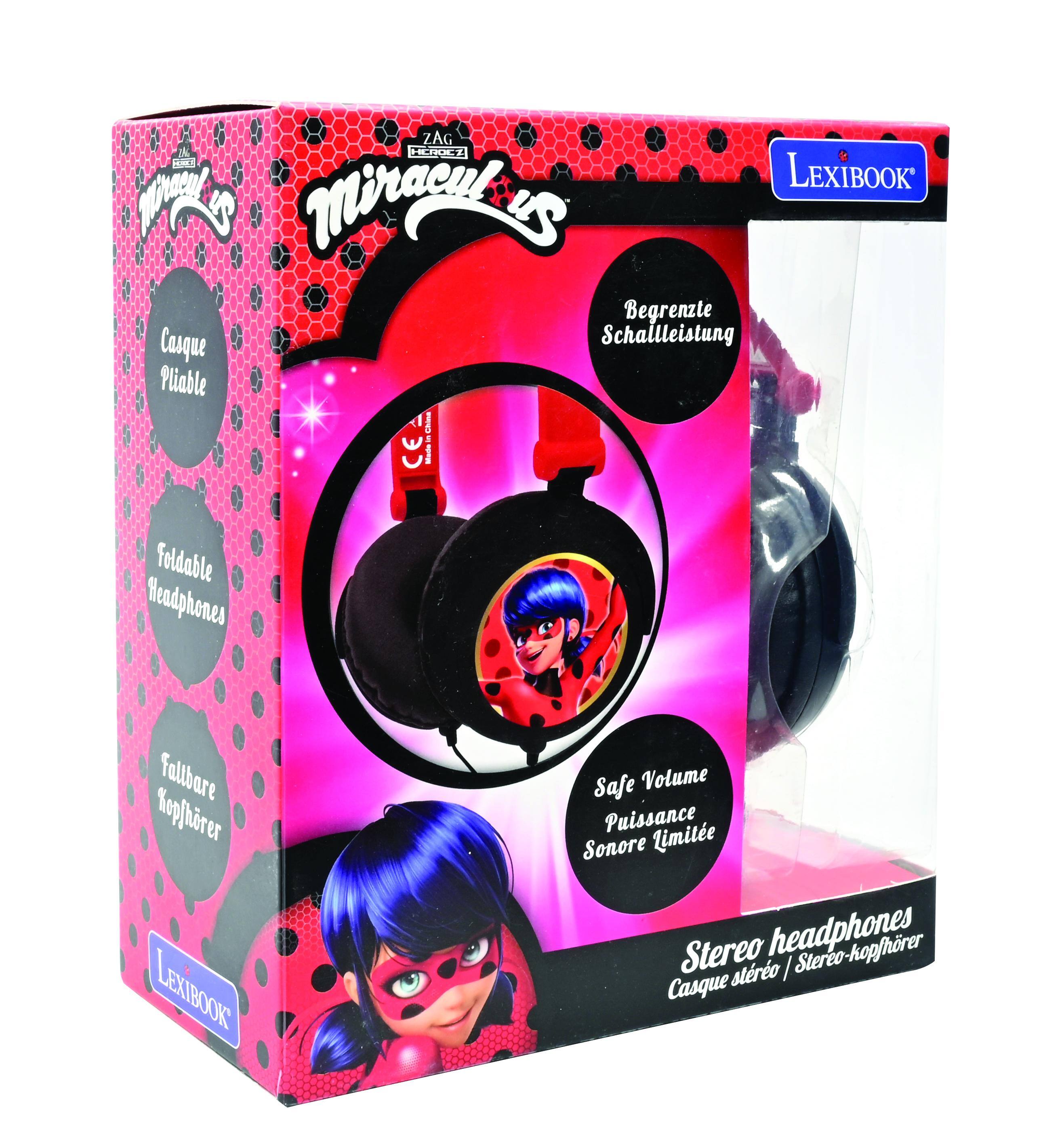 ZAG HCON SH LEXIBOOK  
Minaculus  
Begrenzte Schallleistung  
Pliable C Mk2/da foldable Headphones  
Fallbare Kopfhörer  
LEXIBOOK  
Safe Volume  
Puissance Sonore Limitée  
Stereo headphones  
Casque stéréo | Stereo-kopfhörer