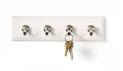 Alt View 3. Command -  Large Key Rail, 2 lb., Quartz  - White.