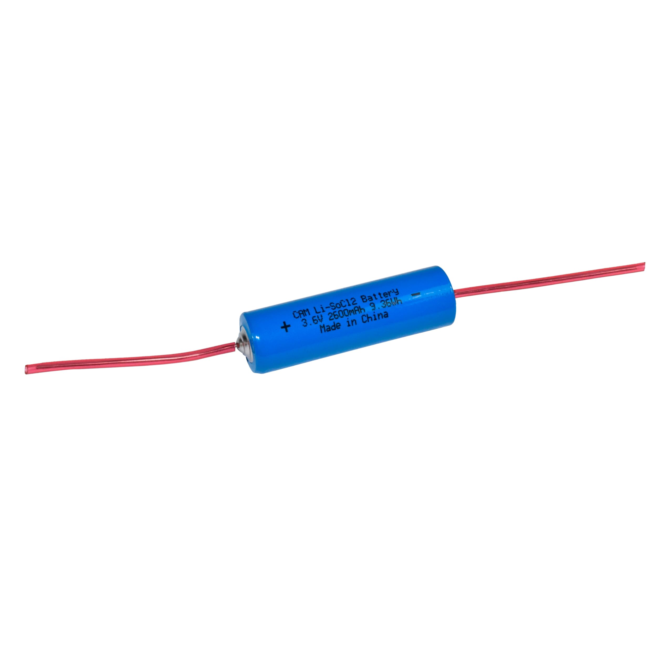 Li-SOC12 Battery 9.36Vh CAM 3.6V 2600mAh in China + Made