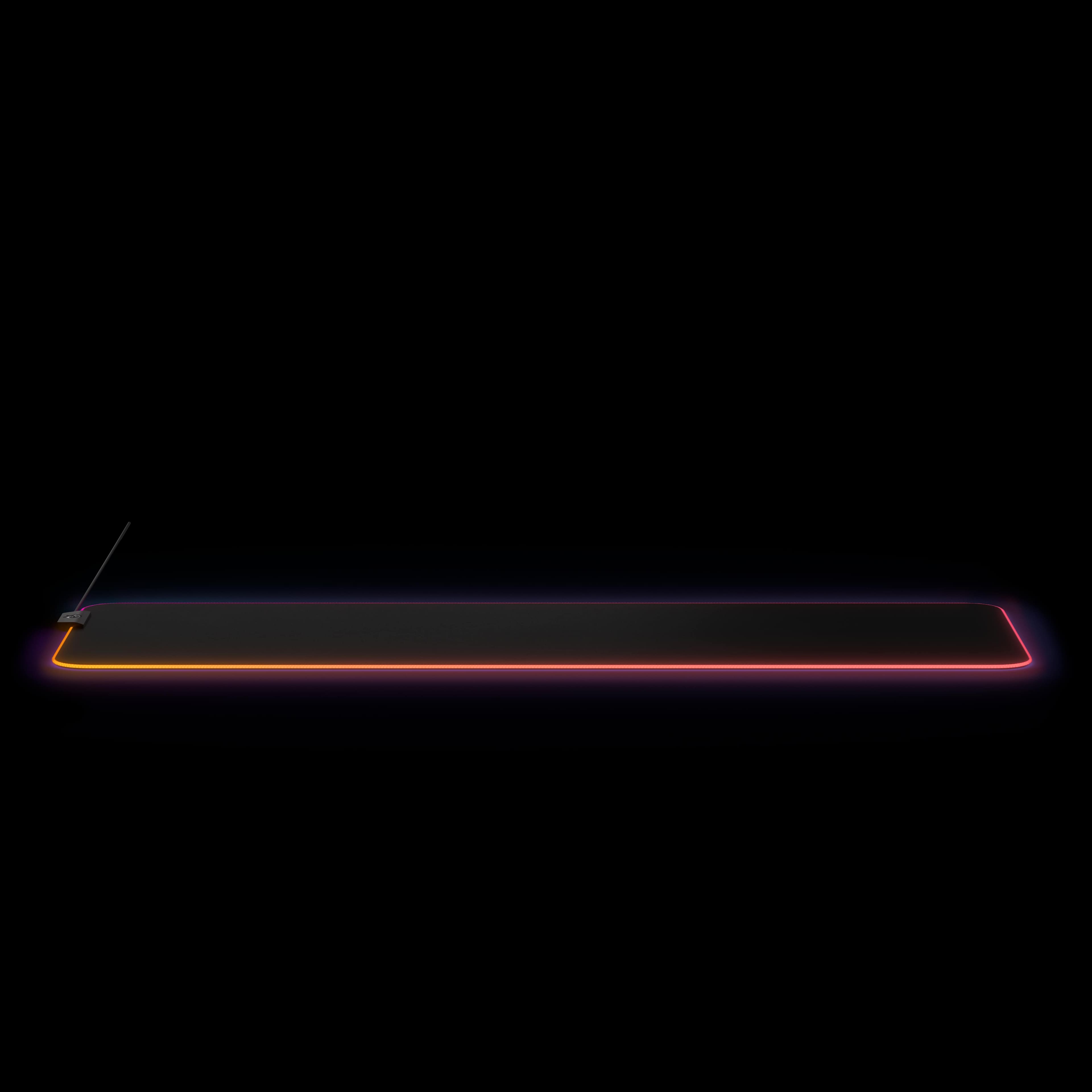 Alt View 16. SteelSeries - QcK Prism Cloth Gaming Mouse Pad with 2-Zone RGB Illumination XL - Black.