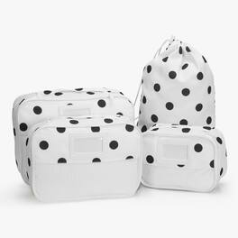 Hynes Eagle - Structured 4-Piece Packing Cube Set - Polka Dot