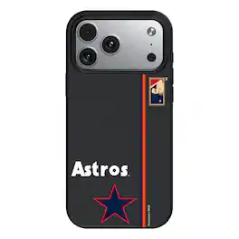 Keyscaper - MLB - Houston Astros 1975 Logo iPhone Magnetic Bump Case - 16 Pro Max - Black