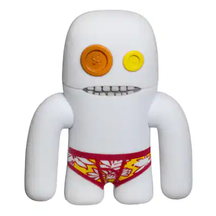 Front. ZURU - Fuggler 4.5 Inch Vinyl Figure | White - White.