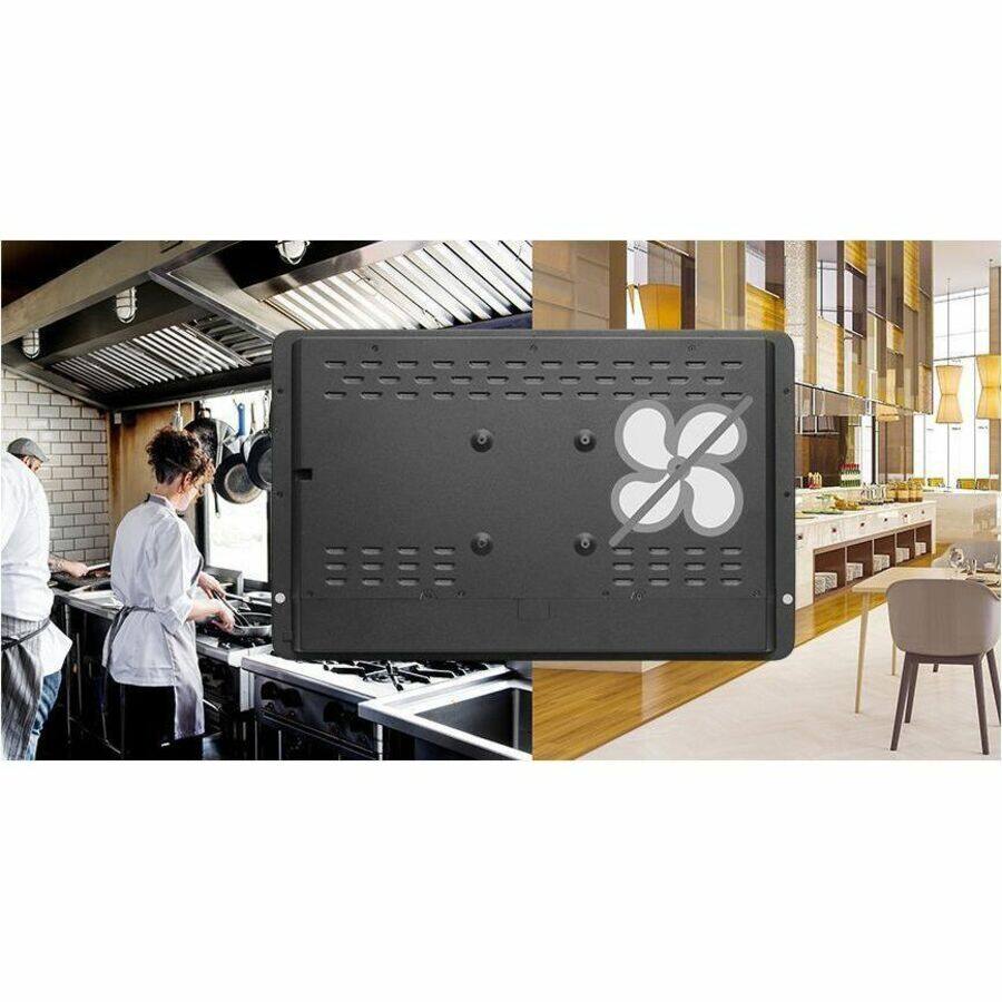 Alt View 8. AOpen - AOPEN cTILE 22 Gen3 Enterprise Upgrade - 22" Touch Screen - ChromeOS Intel Celeron 7305 - Fanless - 4 GB RAM - 64 GB SSD - Black.