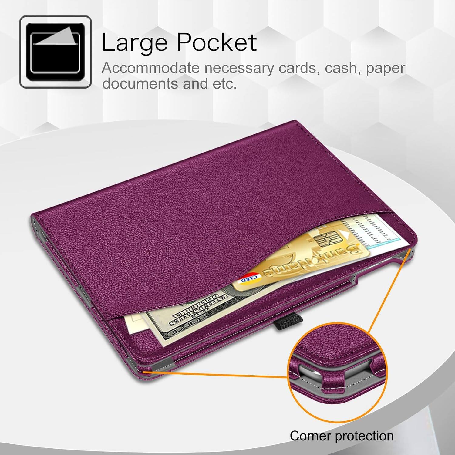 Large Pocket  
Accommodate necessary cards, cash, paper documents and etc.  

CARD  
BankName ADREJIVAO  CALINA CHILL  

Corner protection