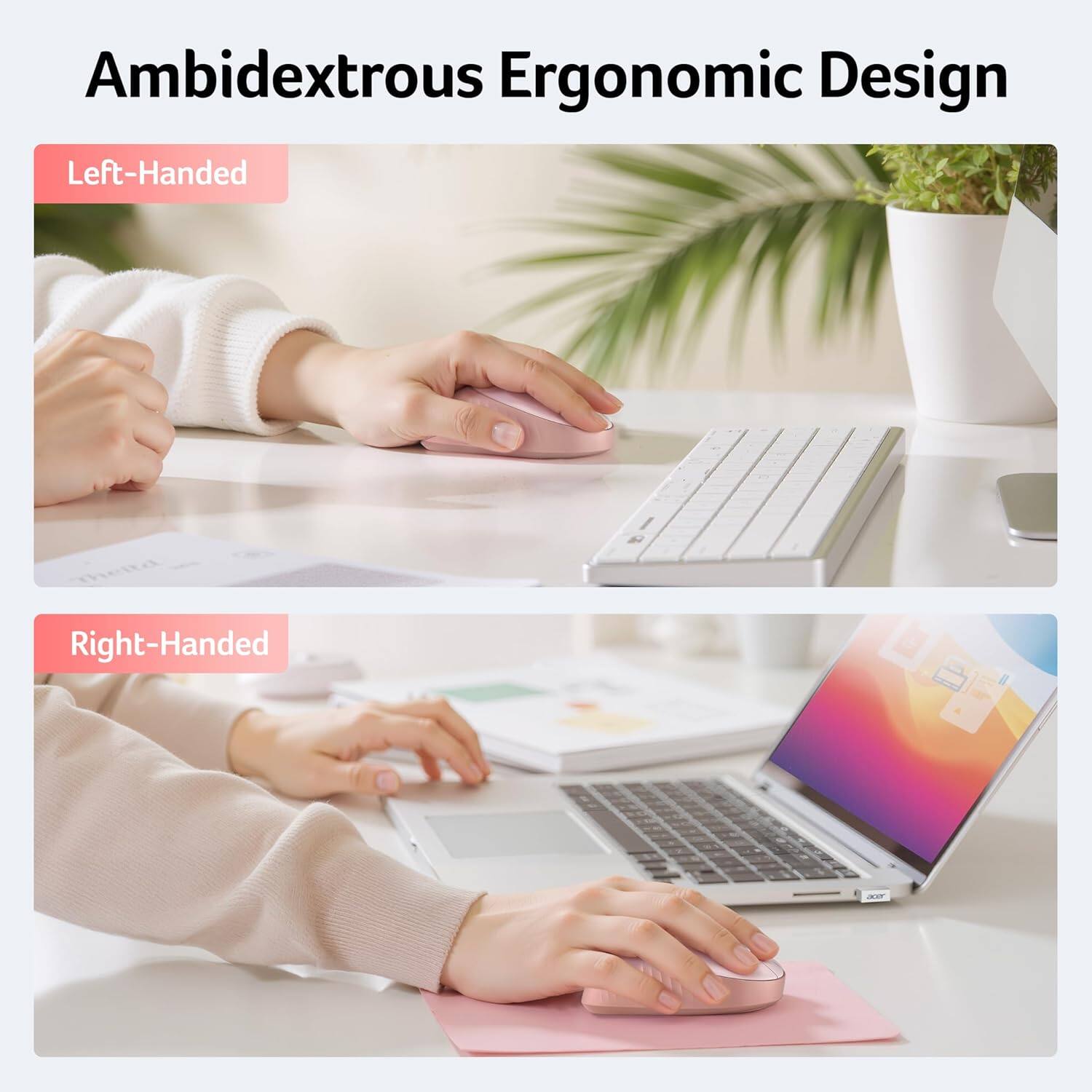 Ambidextrous Ergonomic Design

Left-Handed

Right-Handed