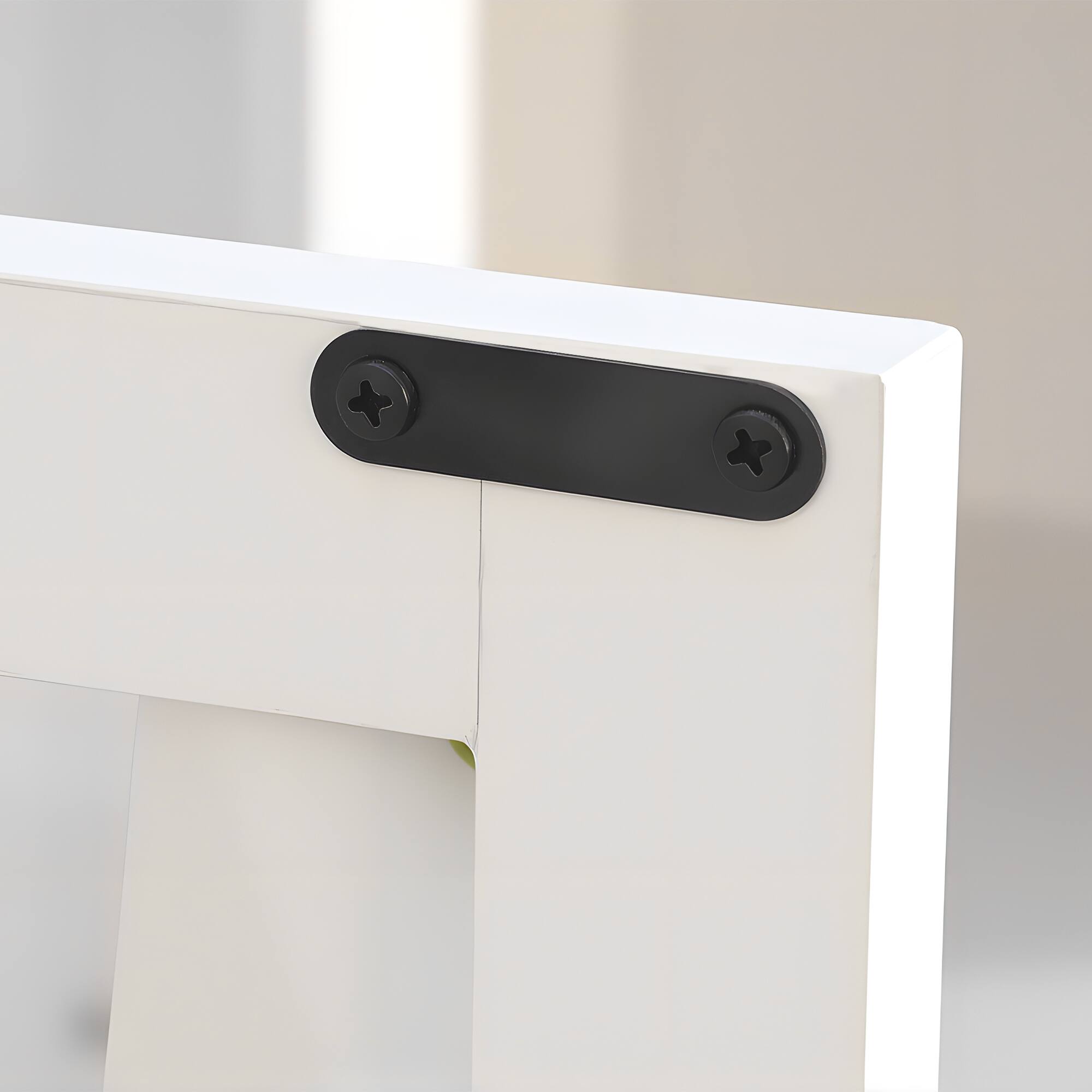 Alt View 7. Ihomeadore - 93" Farmhouse TV Stand Media Storage Cabinet with Open Storage Shelves and Cabinets for TV up to 85" - White.