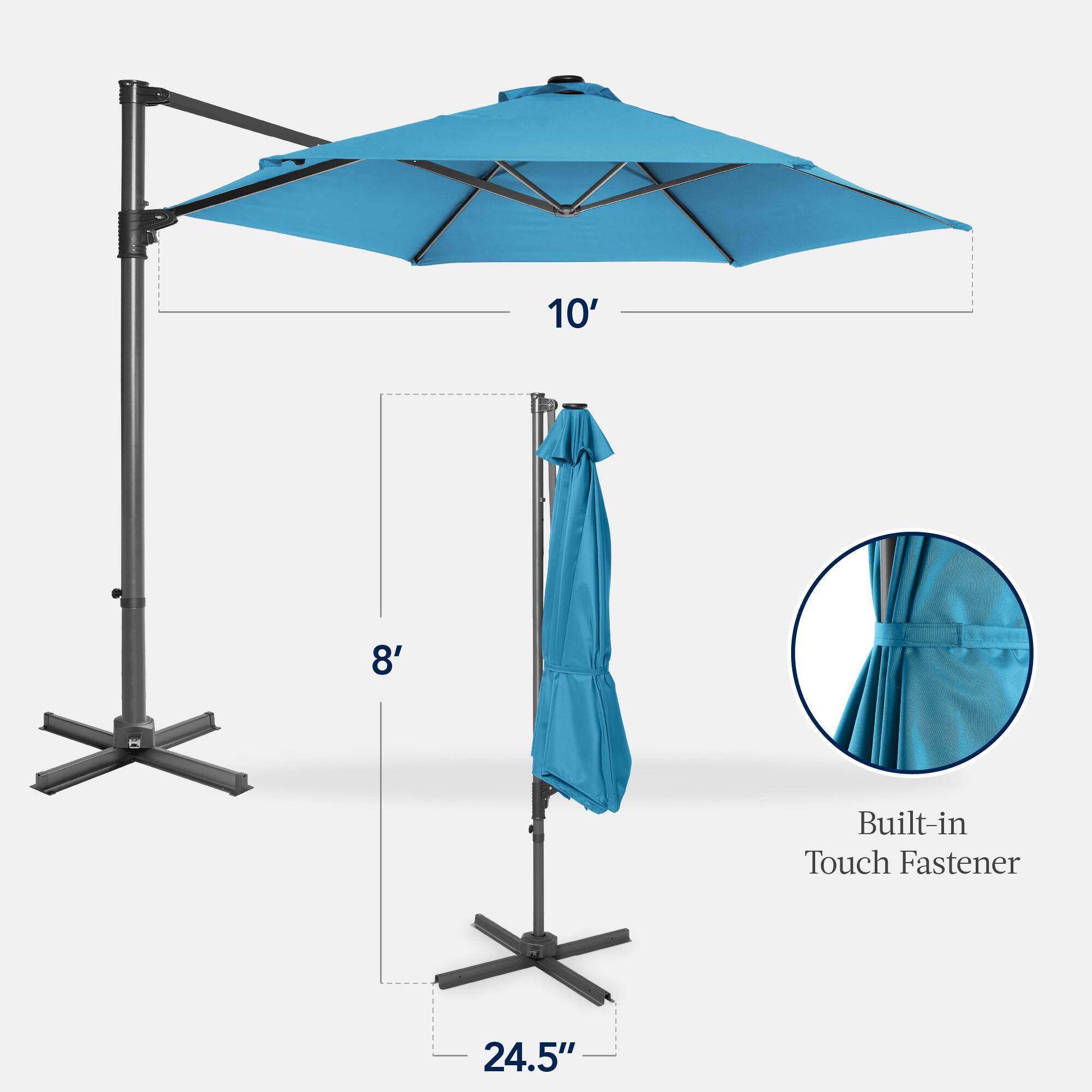 10' 8' Built-in Touch Fastener 24.5"