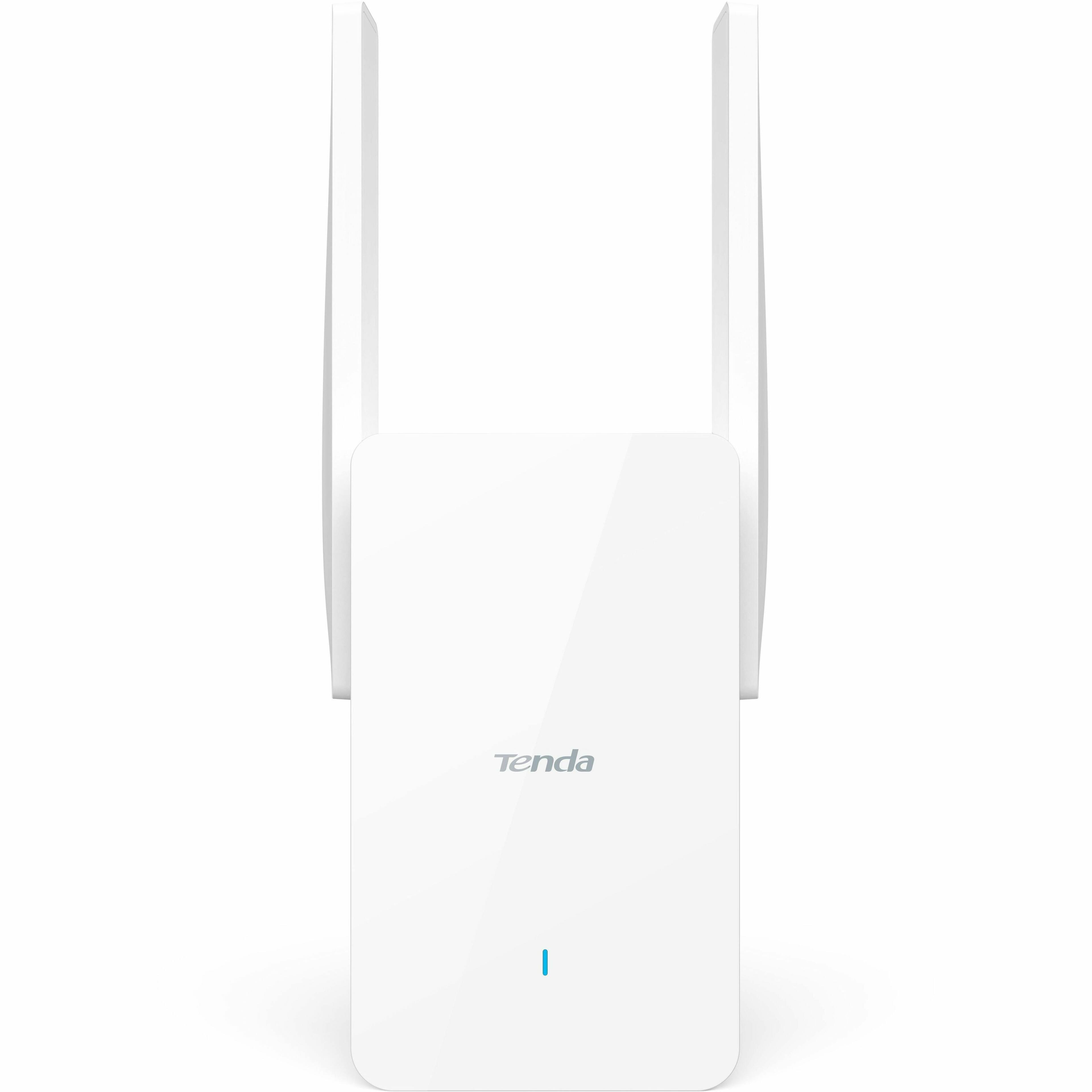 Alt View 3. Tenda - Tenda A23 Dual Band Wi-Fi 6 IEEE 802.11 a/b/g/n/ac/ax 1.47 Gbit/s Wireless Range Extender - 2.40 GHz, 5 GHz - 1 x - White.