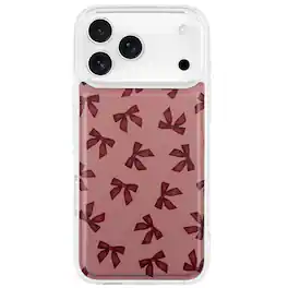 Walli Cases - iPhone 17 Pro Max MagSafe Case - Bordeaux Bows