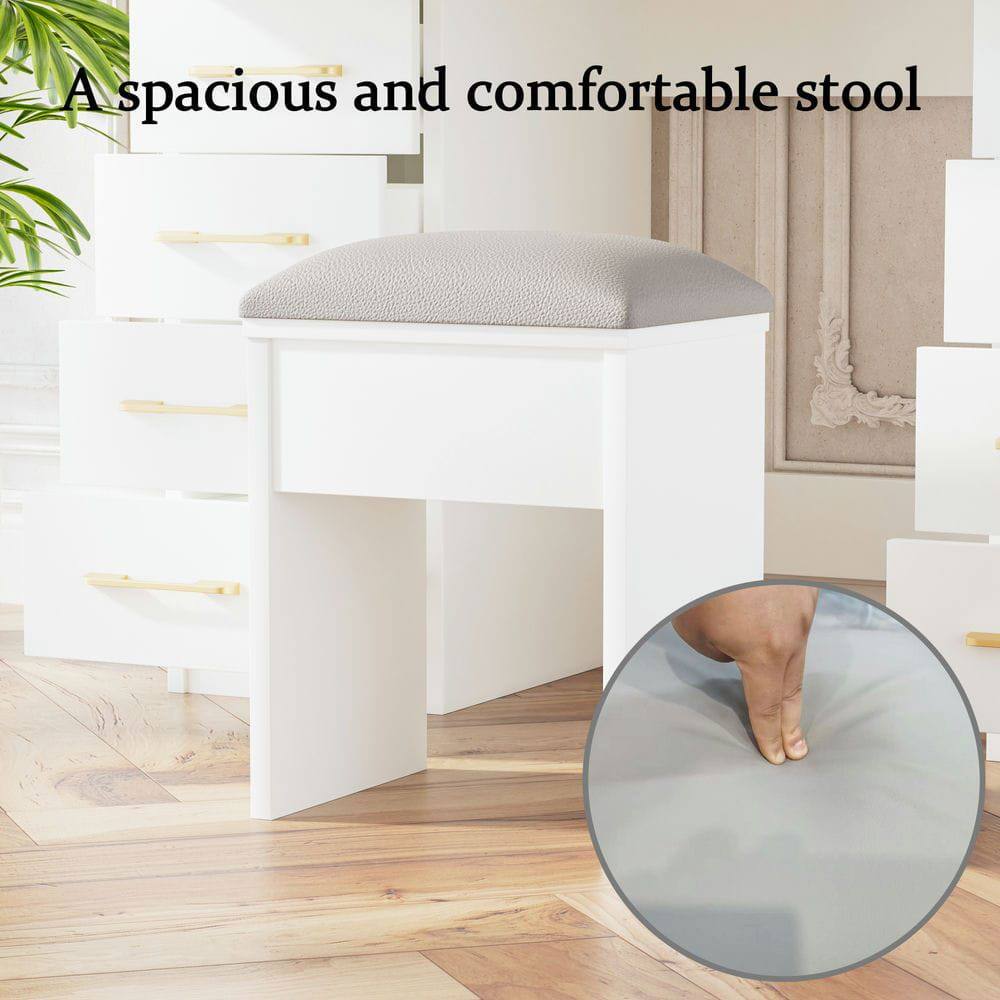 A spacious and comfortable stool