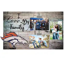 Fan Creations - 11" x 19" I Love My Family Clip Photo Frame - Multicolor
