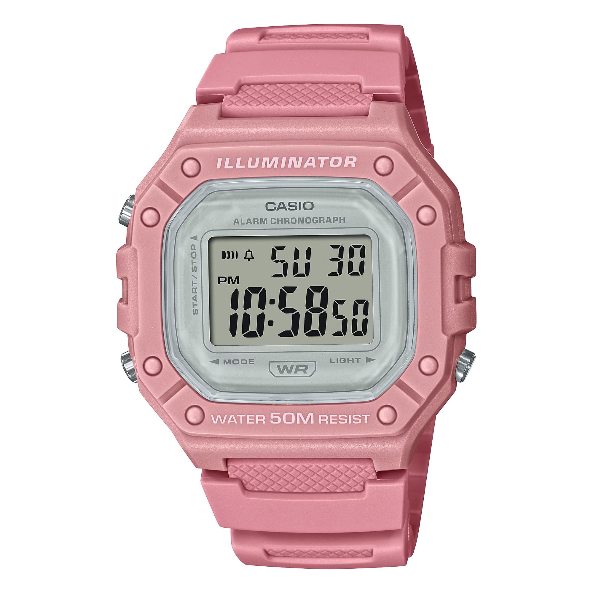 Casio - Women’s Digital Sports Watch - W-218HC-4AVCF - Pink