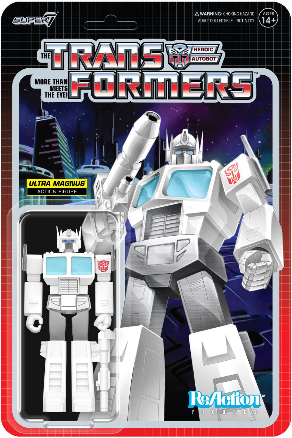 Super7 - Transformers - ReAction Figures Wv8 - Optimus Prime (Ultra Magnus) - Collectibles