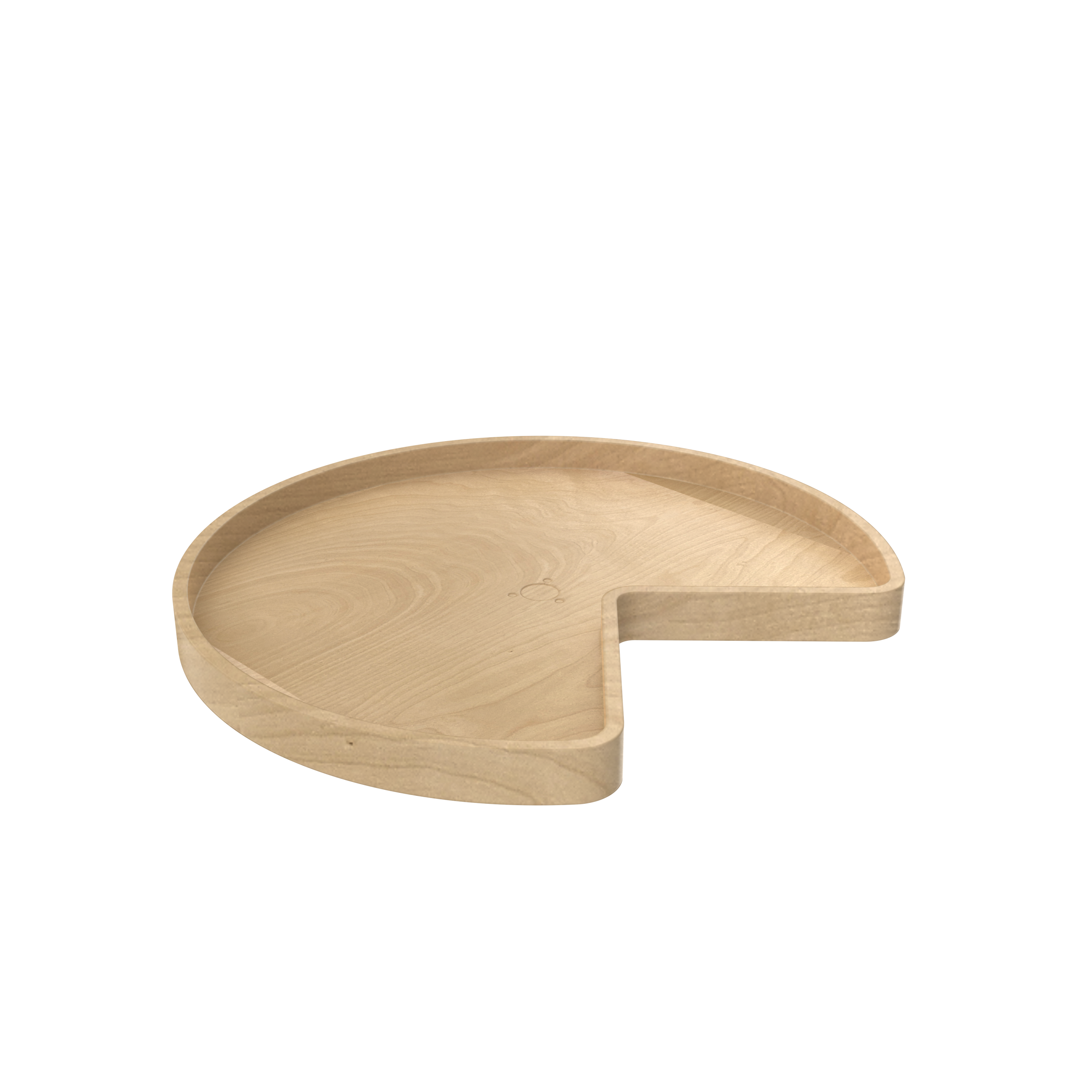 Front. Rev-A-Shelf - Rev-A-Shelf 28" Lazy Susan Kidney-Shaped 1-Shelf Swivel Bearings, 4WLS201-28-BS52 - Natural.