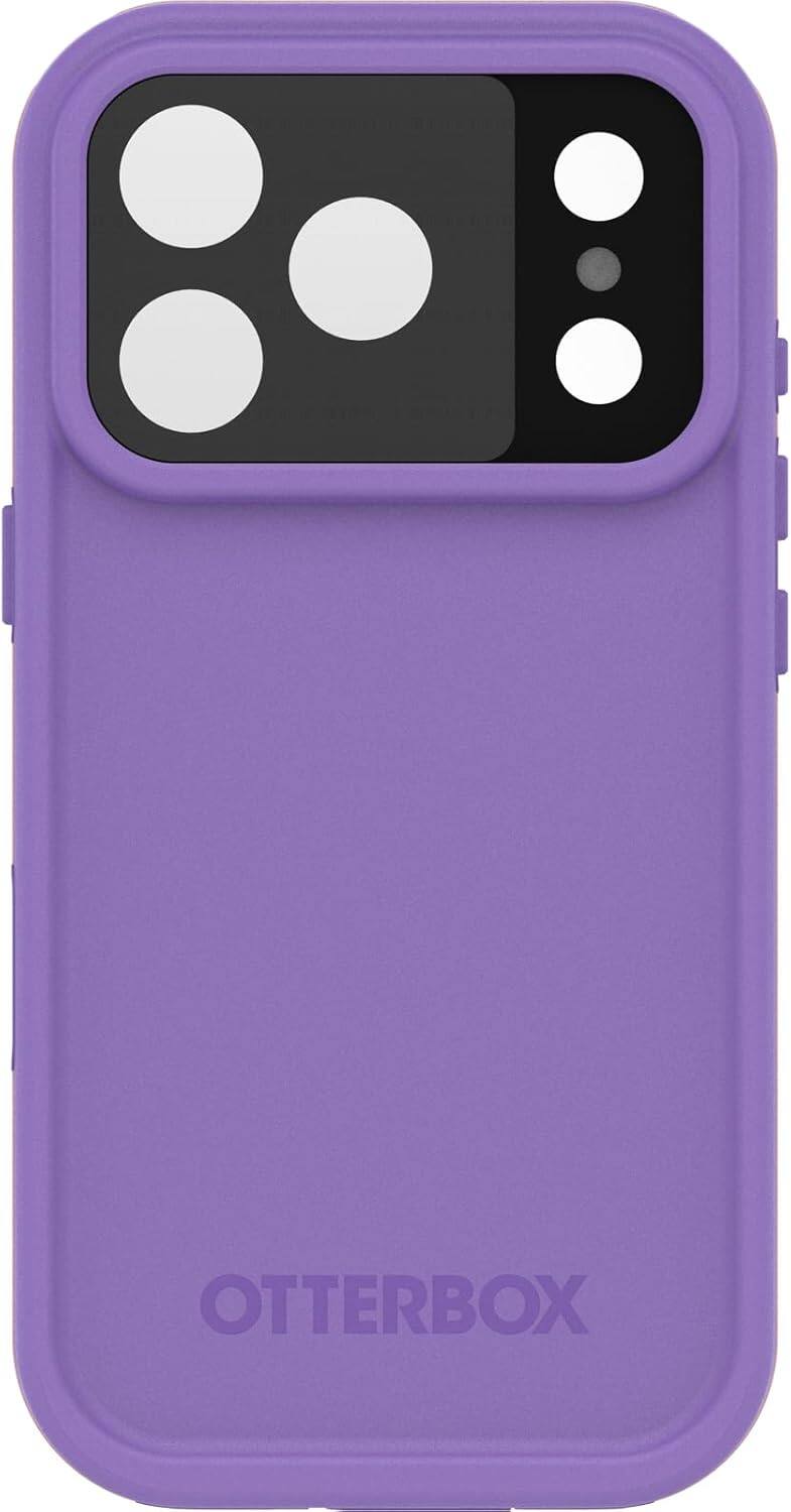 Alt View 2. OtterBox - OtterBox iPhone 17 Pro (Only) Fre Series Case with MagSafe, Sleek & Stylish, Waterproof iPhone Case up to 2 Meters, IP68 - Rule of Plum (Purple).