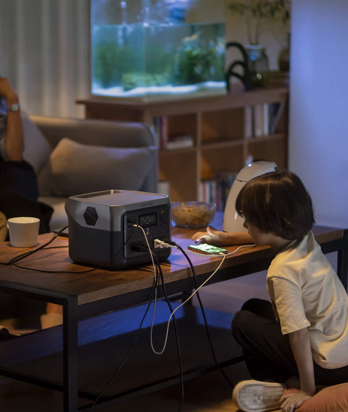 Alt View 23. EcoFlow - RIVER 2 MAX 512Wh Portable Power Station - Black.