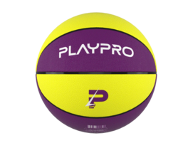 PlayProCo - Premium Rubber Basketball for Kids and Adults - Purple Yellow