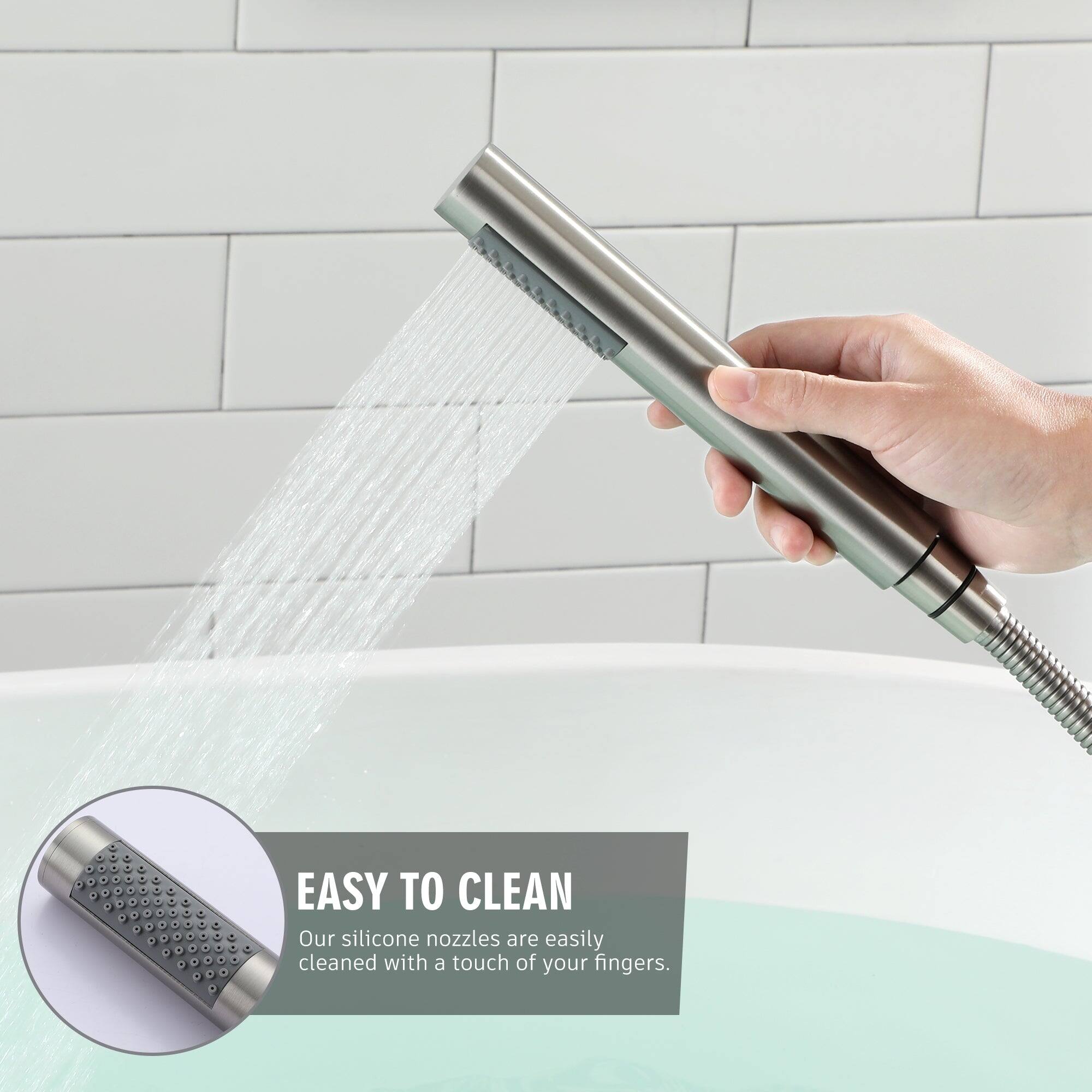 EASY TO CLEAN Our silicone nozzles are easily cleaned with a touch of your fingers.