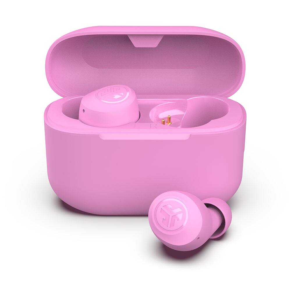 Angle. JLab - GO Air POP True Wireless In-Ear Headphones - Pink.