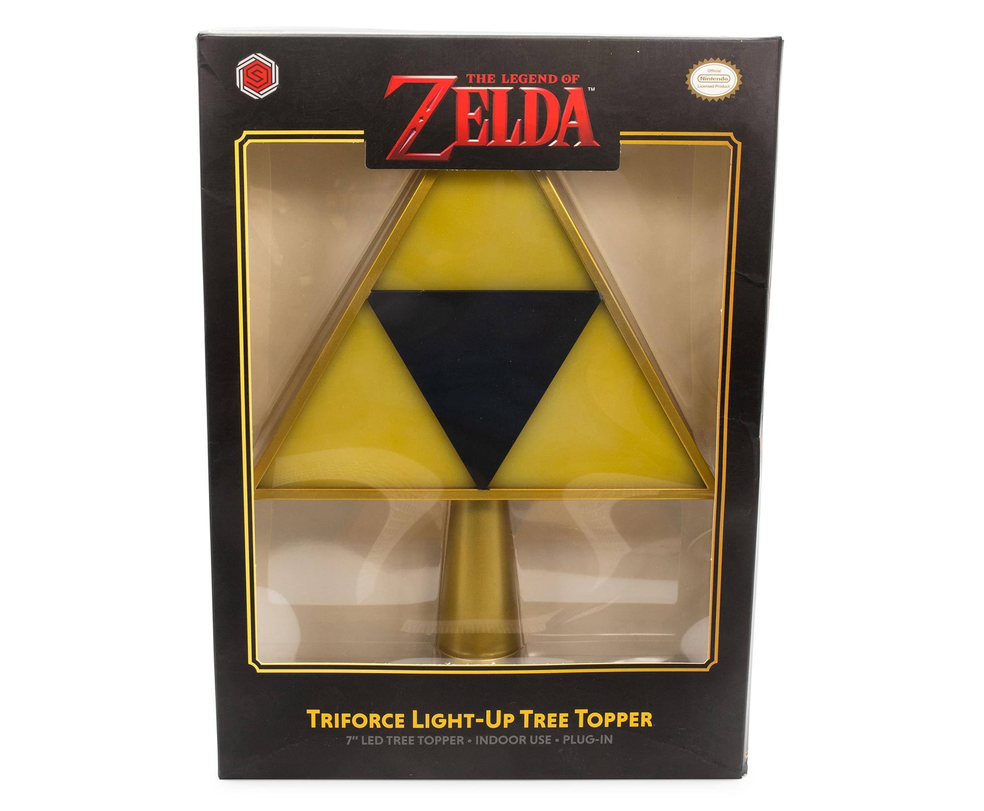The Legend of Zelda - Triforce Light-Up Tree Topper 7" LED Tree Topper Indoor Use Plug-In