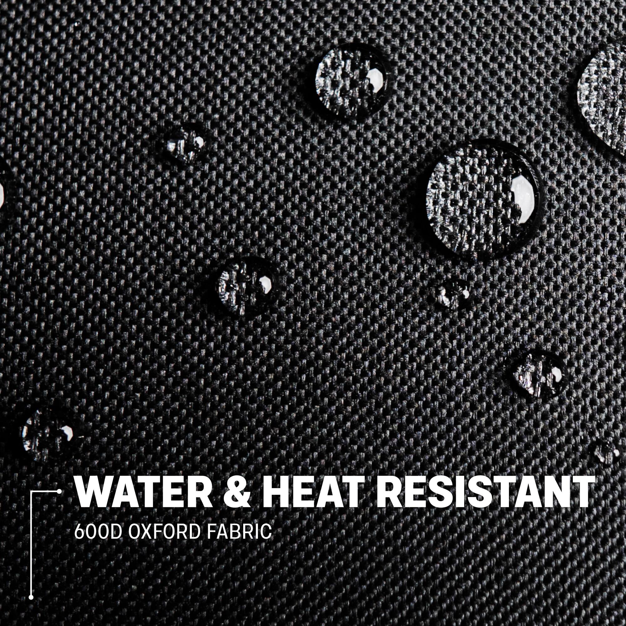 WATER & HEAT RESISTANT  
600D OXFORD FABRIC