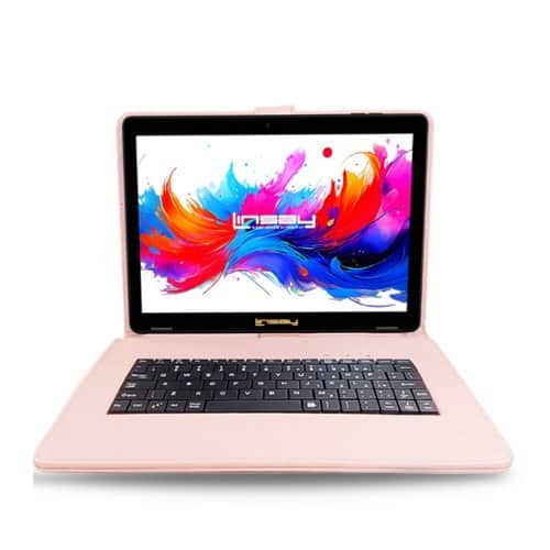LINSAY - 10.1"Octa Core 256GB Storage Android 15 Tablet with Style Keyboard - Pink