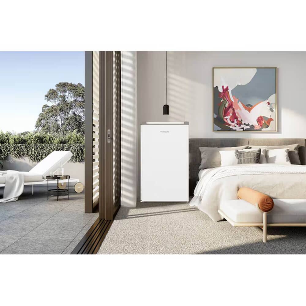 Alt View 1. Frigidaire - Frigidaire EFR395COTTON 3.2 Cu. Ft. White Compact Refrigerator - Black.