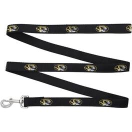 StadiumSpot - Missouri Tigers 6' Regular Dog Leash - Black