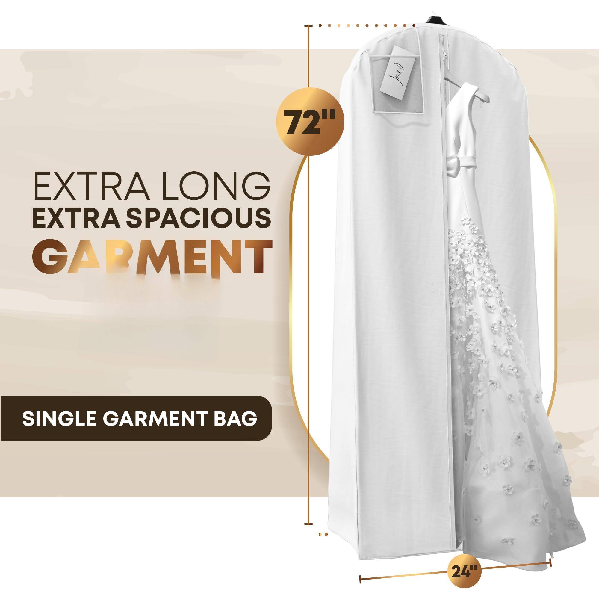NICHOLAS KLEIN Wedding Dress Garment Bag For Travel & Hanging Clothes ...