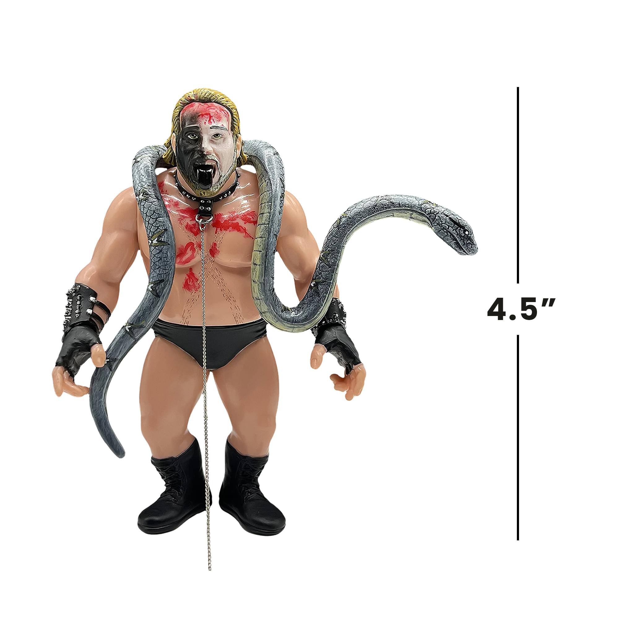 Alt View 6. Zombie Sailor's Toys - Wrestling's Heels and Faces Retro Action Figure | Kevin Sullivan With Snake - Multi-Colored.
