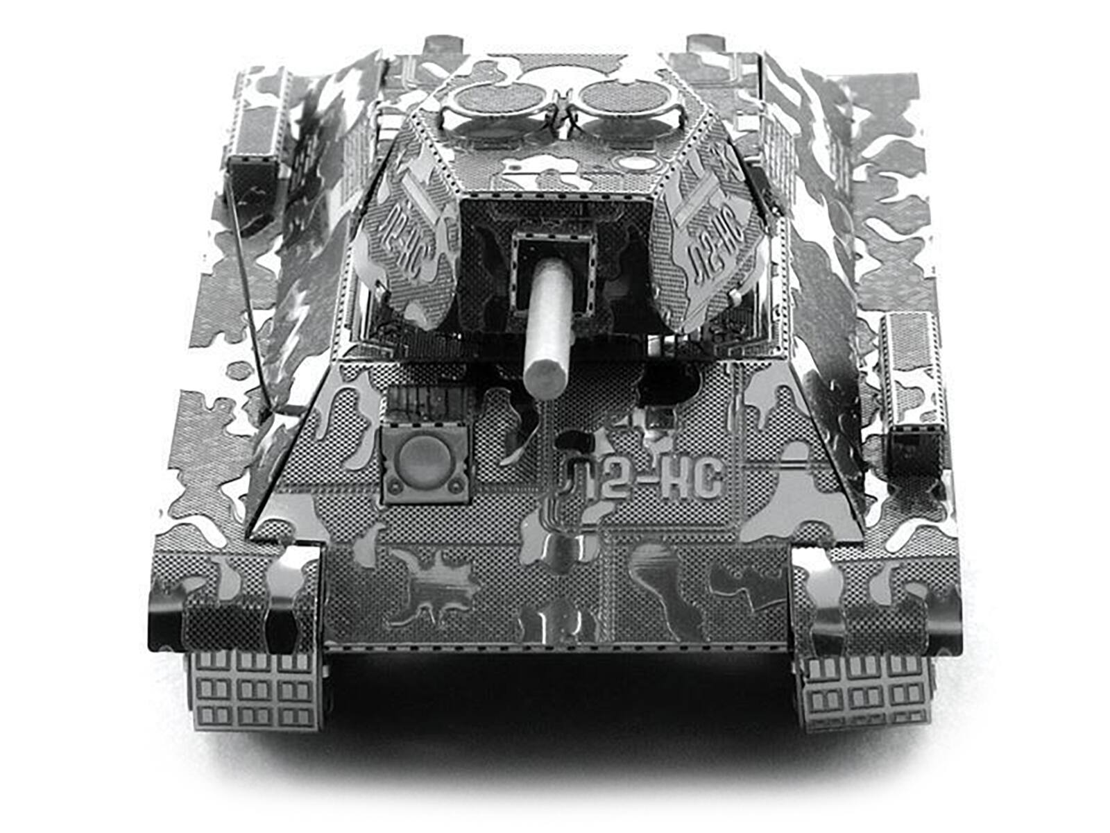 Left. Metal Earth - Model Kit Soviet T-34 Tank (Moderate Difficulty) Steel Model by Metal Earth - Grey.