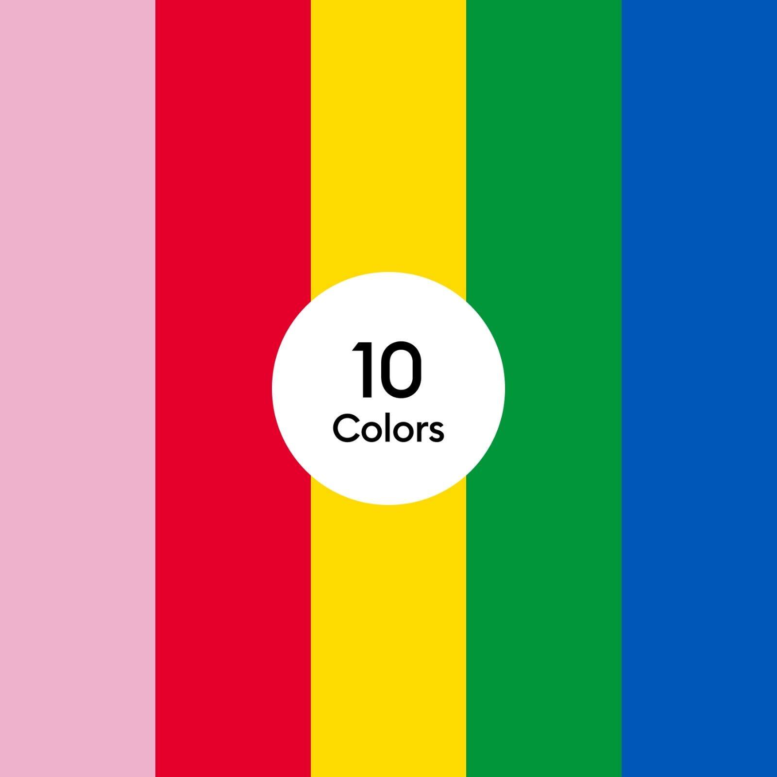 Alt View 1. Cricut - Value Iron-On, Rainbow Sampler - 12 in x 12 in (10 ct), Rainbow Sampler.