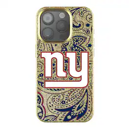 Keyscaper - NFL - New York Giants Paisley Bling iPhone Case - 15 - Gold