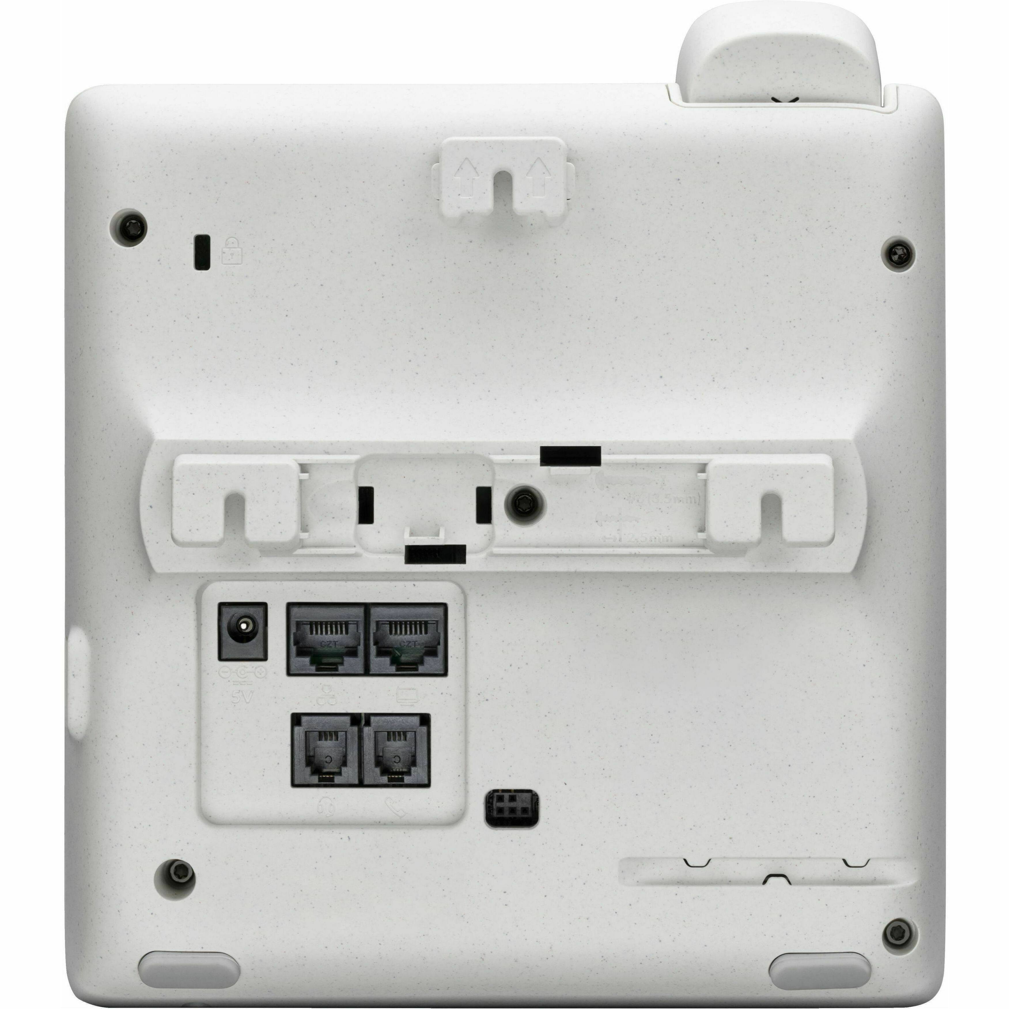 Alt View 4. HP - Poly Edge E220 IP Phone - Corded - Corded/Cordless - Bluetooth - 3 Multiple Conferencing - Desktop, Wall Mountable - Black.