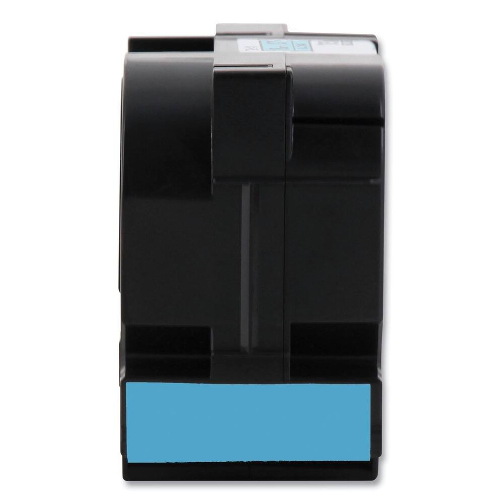 Left. Brother - Brother P-Touch TZE561CS 1.4 in. x 26.2 ft. TZe Standard Adhesive Laminated Labeling Tape - Black on Blue - Blue.