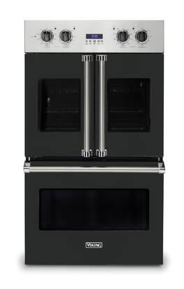 Viking - 30" 7 Series French Door Double Built-In Electric Thermal Convection Oven - Antique Bronze
