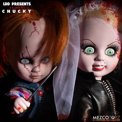 PopMarket Mezco Bride of Chucky LDD Presents Chucky and