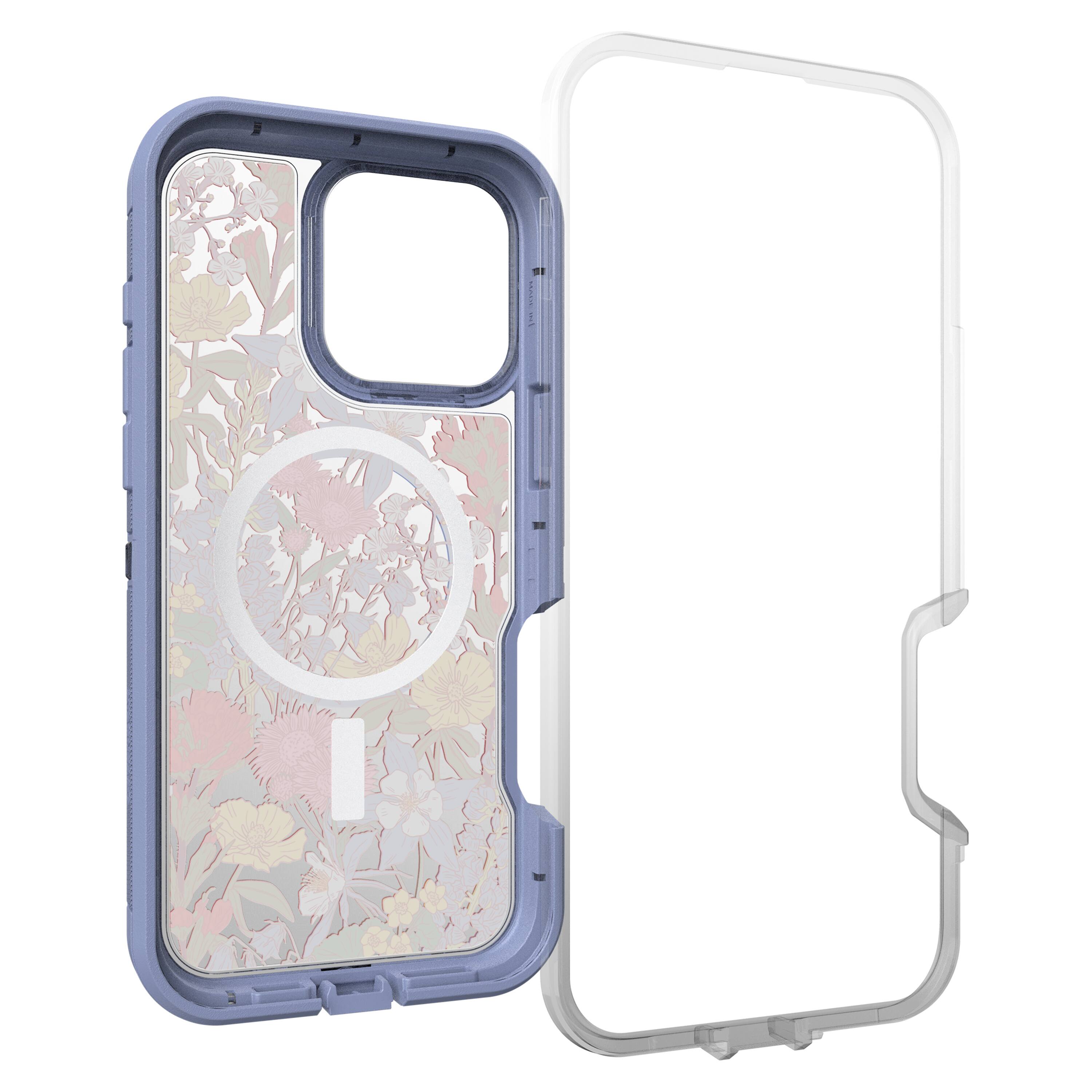 Alt View 1. OtterBox - Defender Series Pro XT Hard Shell for MagSafe for Apple iPhone 16 Pro Max - Wildflowers.