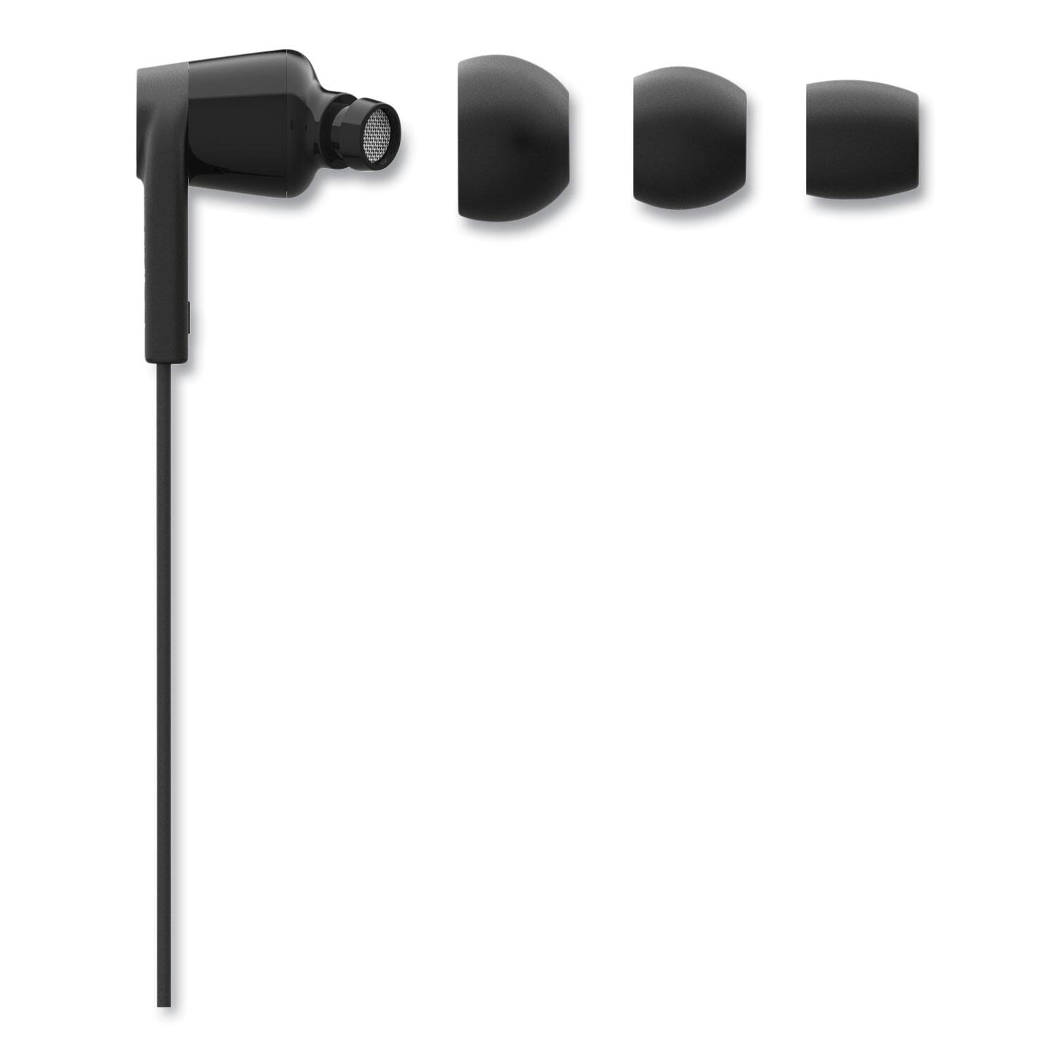 Alt View 3. Belkin - G3H0001BTBLK 44 in. Cord SOUNDFORM Headphones with Lightning Connector - Black - Black.