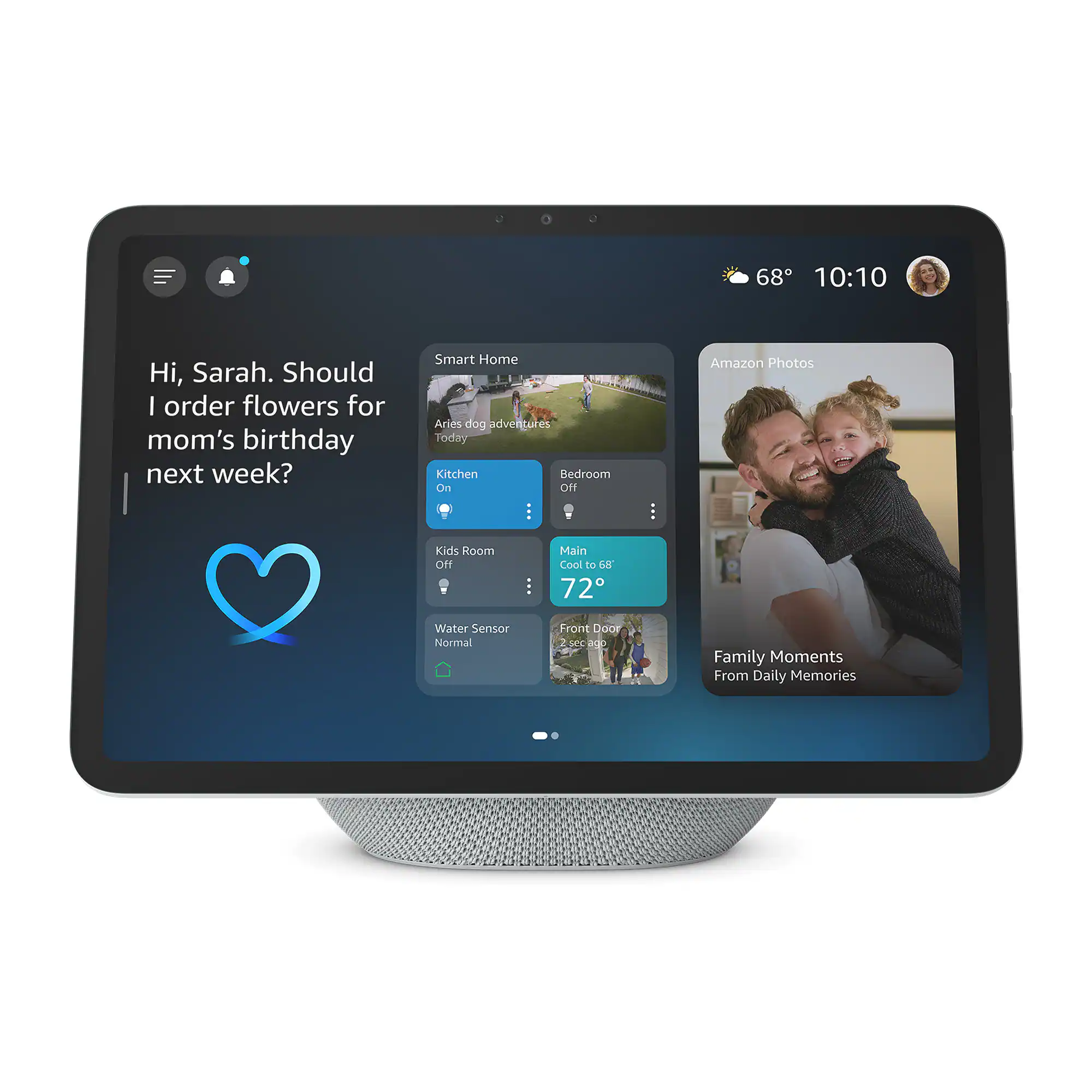Amazon - Echo Show 11, Vibrant Full-HD 11" display with more viewing area and spatial audio, designed for Alexa+ - Glacier White