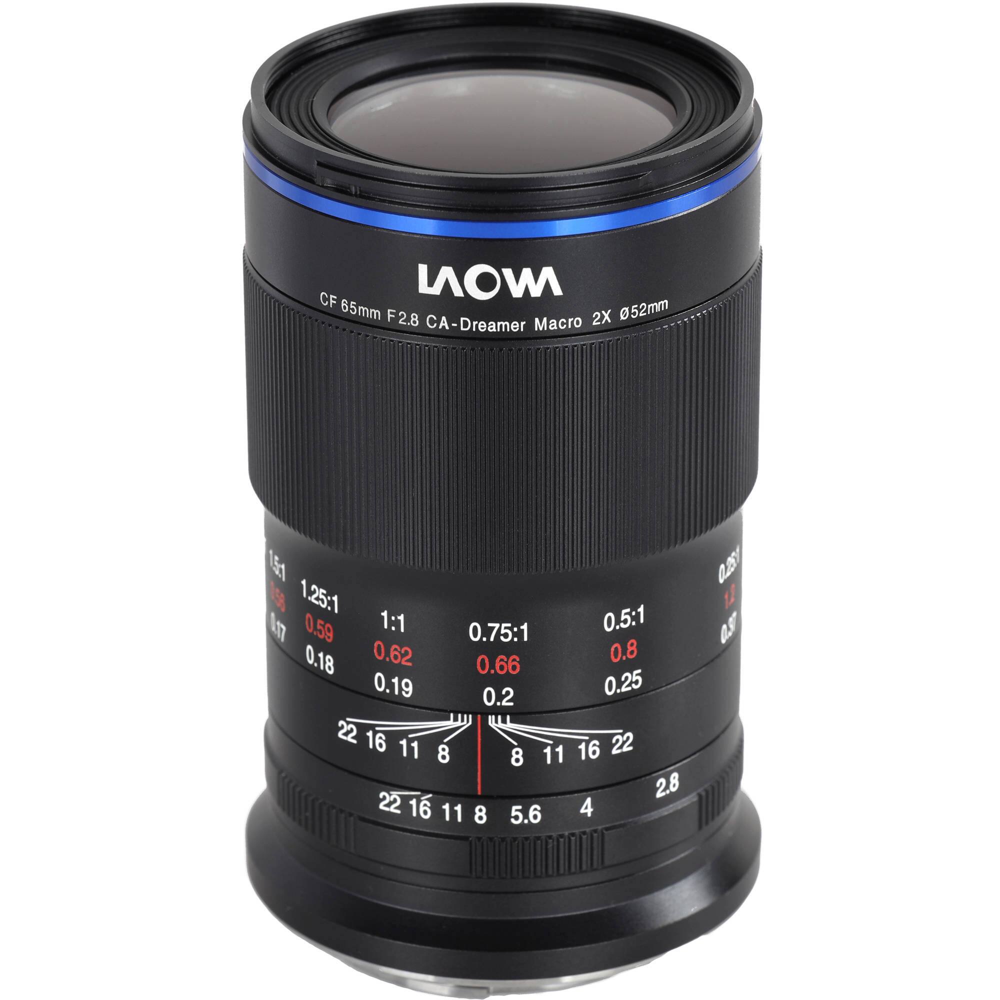 CF 65mm F2.8 CA-Dreamer Macro 2X Ø52mm

1.25:1 0.59 1:1 0.62 0.75:1 0.5:1 0.18 0.66 0.19 0.2 0.25

22 16 11 8 5.6 4