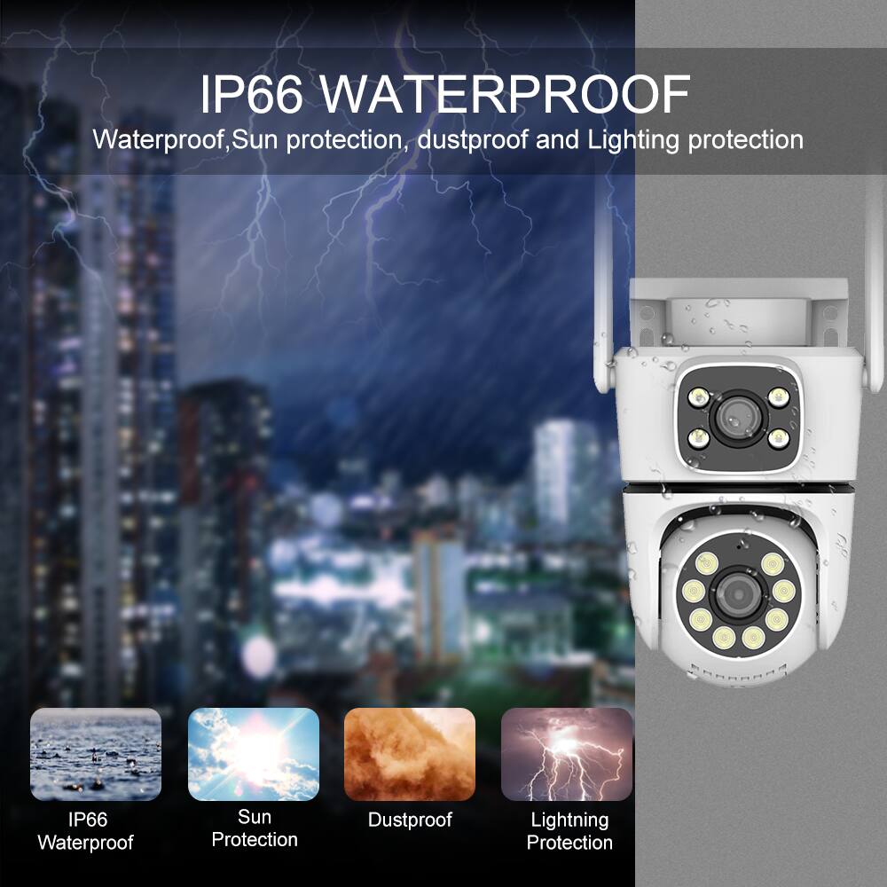 IP66 WATERPROOF  
Waterproof, Sun protection, dustproof and Lightning protection

IP66 Waterproof  
Sun Protection  
Dustproof  
Lightning Protection